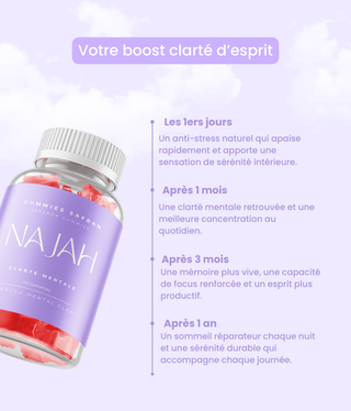 Gummies Safran Najah Nutrition anti-stress