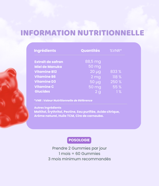 Gummies Safran Najah Nutrition anti-stress